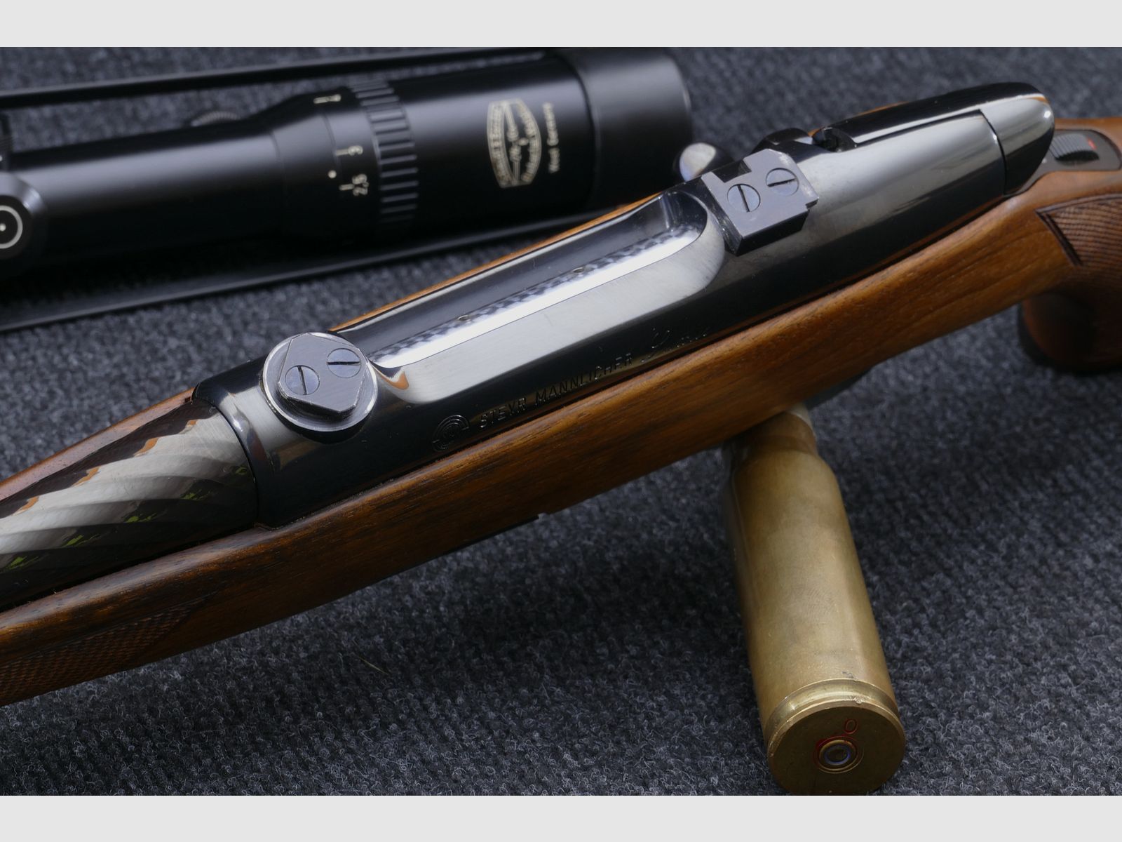Steyr Mannlicher Luxus M en calibre .30-06 Springfield de primera mano en estado original excepcionalmente bueno, casi como nuevo WHB295