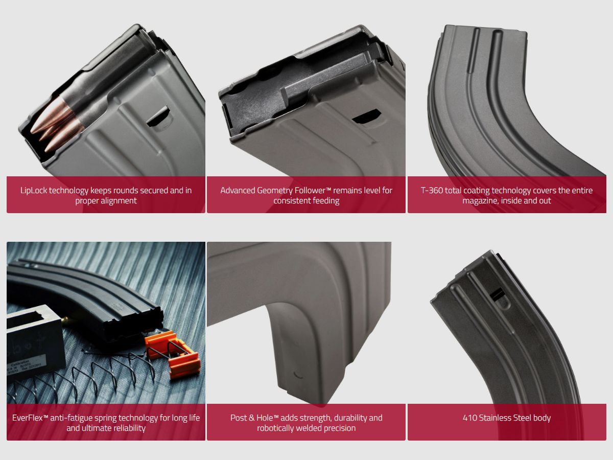 DURAMAG AR15 7.62x39 Magazine 28rd SS BLK, Bild 2 von 5