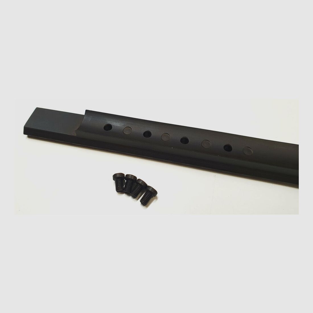 MHS Picatinny rail for BERGARA BA 13, steel, matte black blued, 210mm long, made in Germany