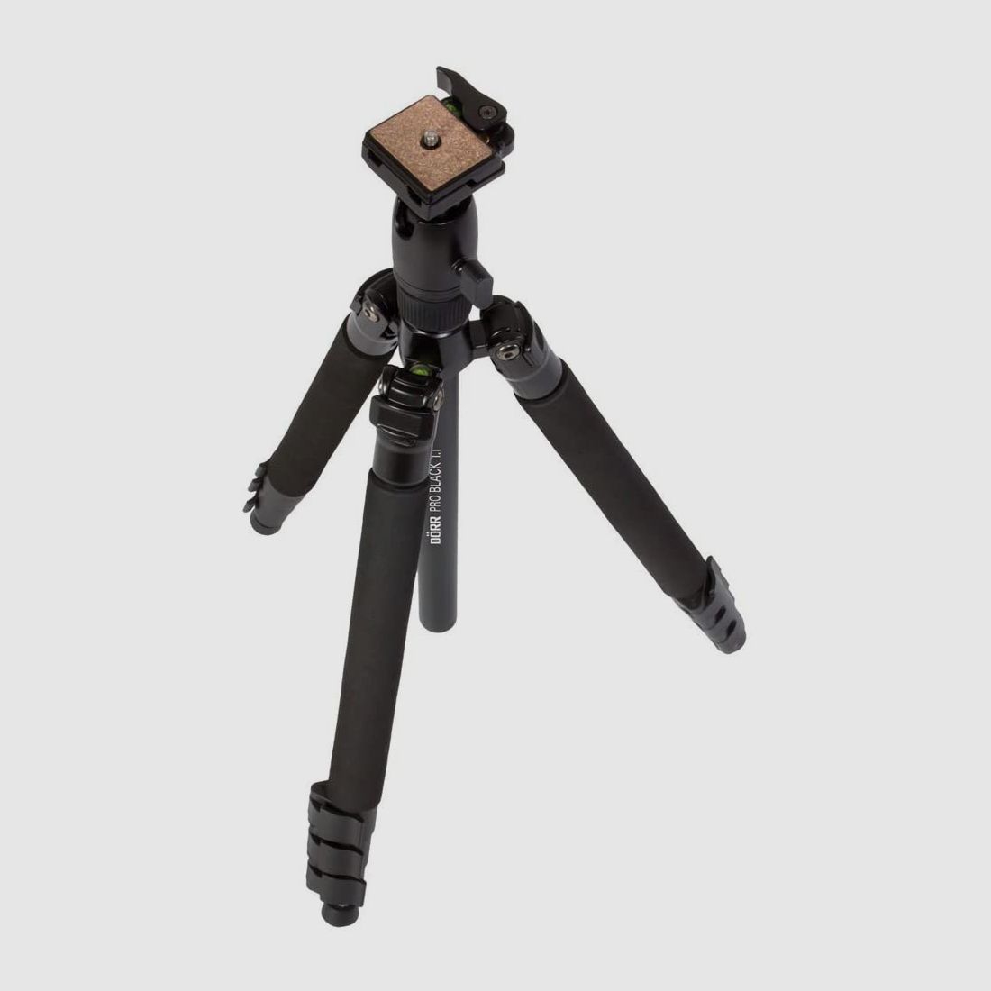 Dörr 380152 Fotostativ Pro 1.1 inkl. Kugelkopf mit integrierter Wasserwaage, 1/4 Zoll Schnellwechsel