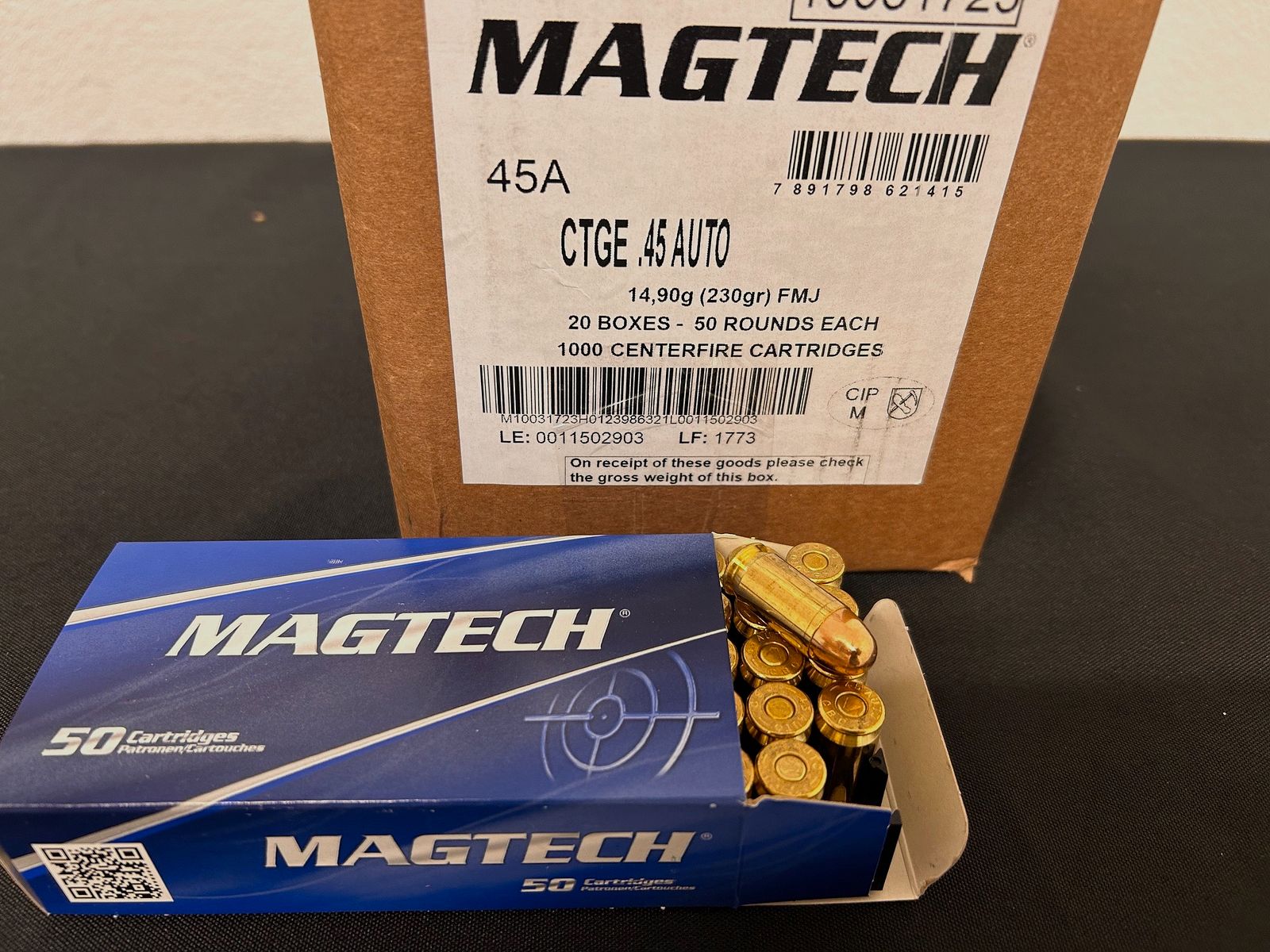 Magtech  .45Auto  .45ACP FMJ 230gr.