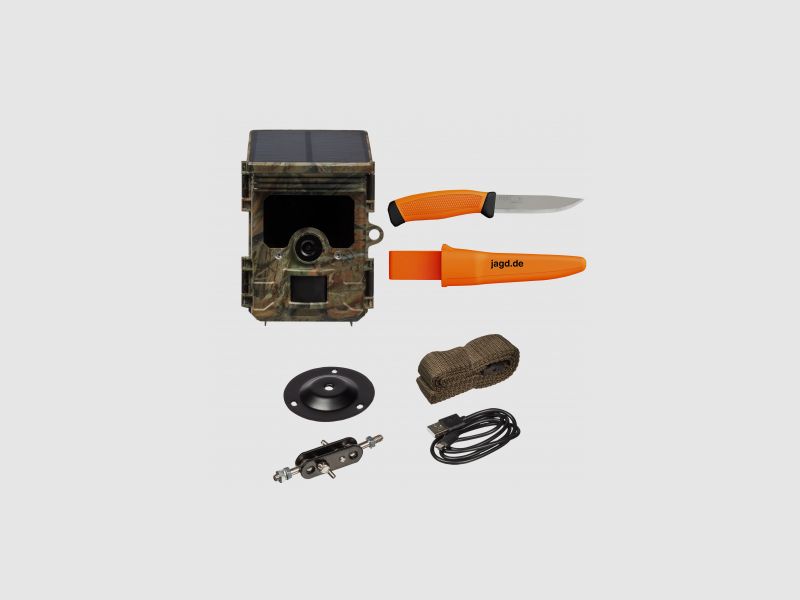 Bearstep Als Set 2x Wildkamera Solar HD46 WIFI + 1x Messer Morakniv |