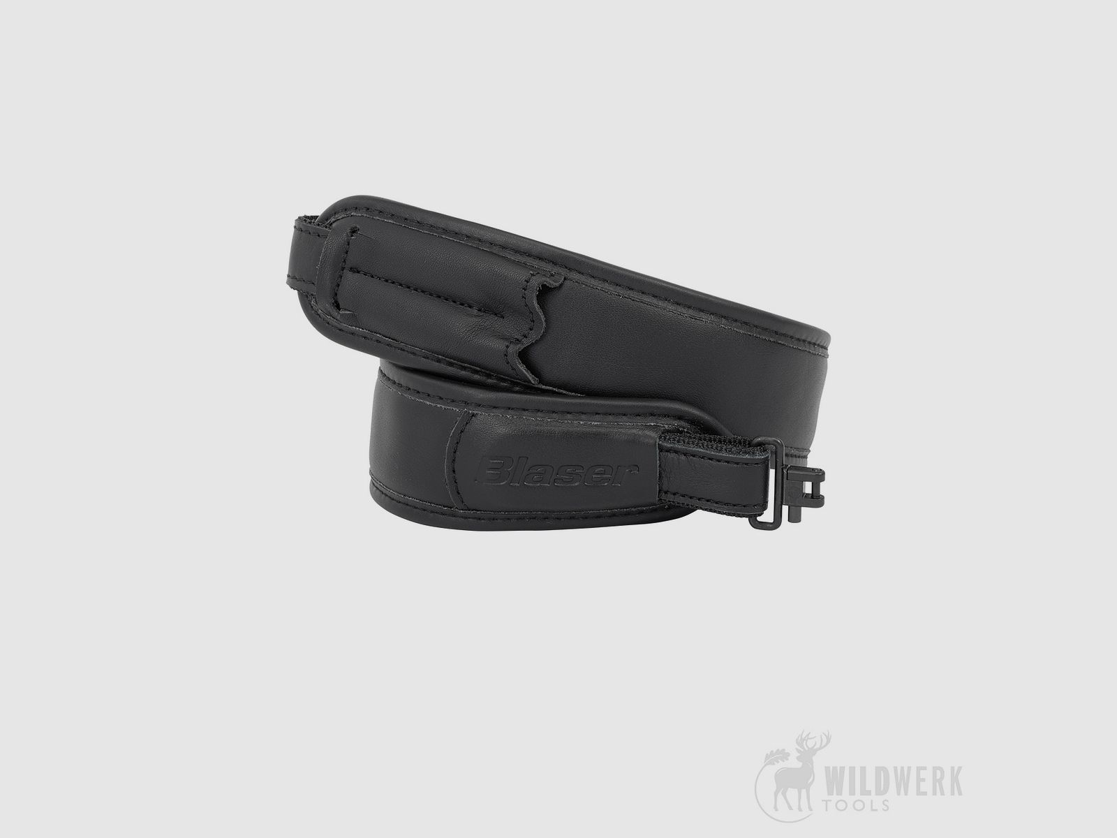 Blaser Gewehrriemen Leder, Schwarz