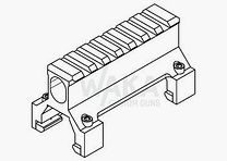 B&T Montaggio barra NAR Mid Range Mount NRW per HK MP5/SP5