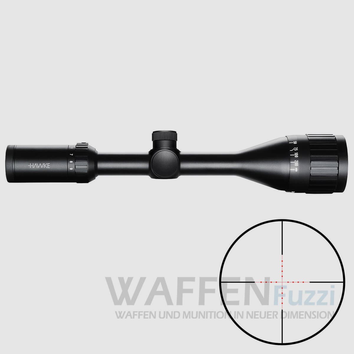 Hawke Vantage IR 3-9×50AO etched MilDot reticle 5 brightness levels