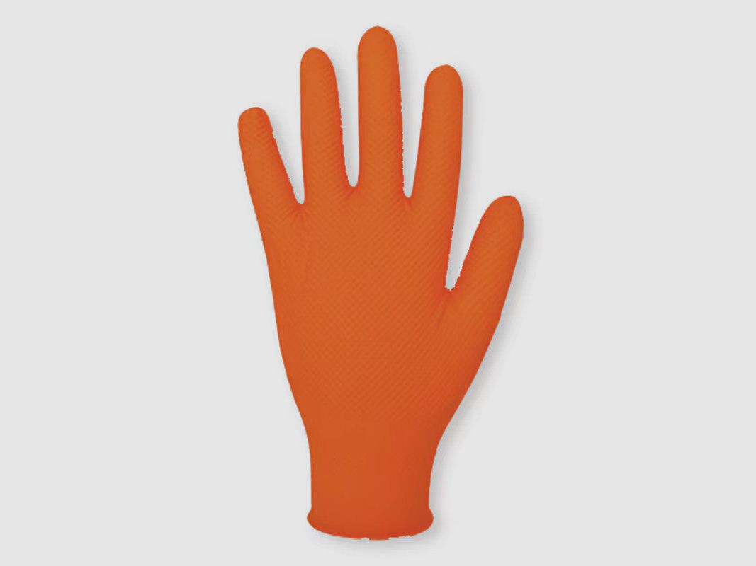 Berner Einweghandschuh Nitril Orange, Bild 1 von 2