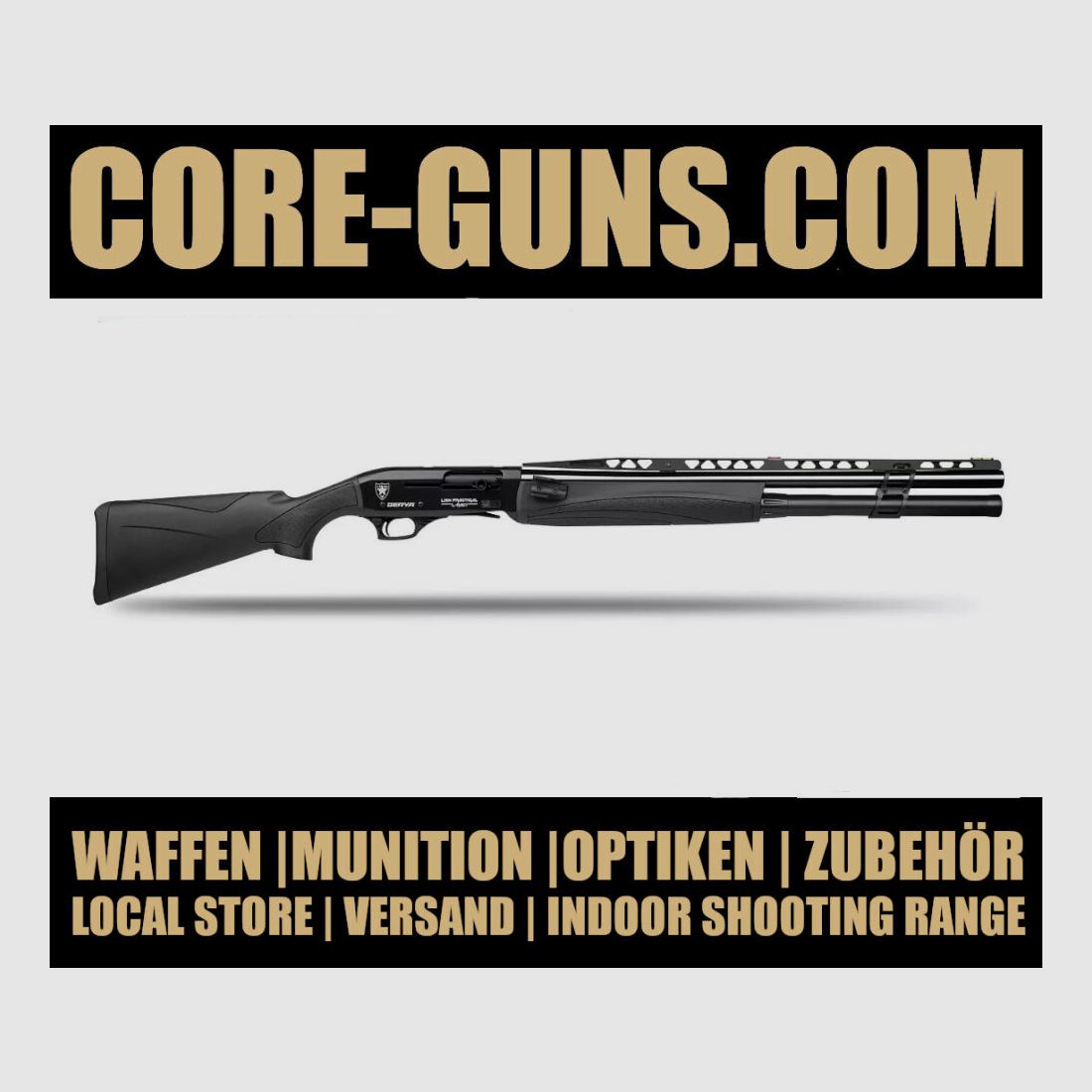 Derya LION LP-101 BLACK Selbstladeflinte Kaliber 12/76 IPSC sofort verfügbar