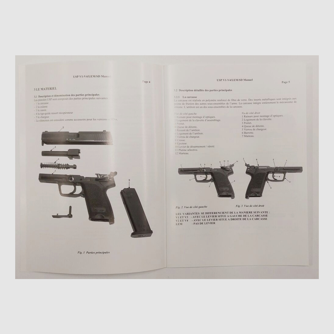 Instrukcja Heckler & Koch dla USP Standard, hiszpański