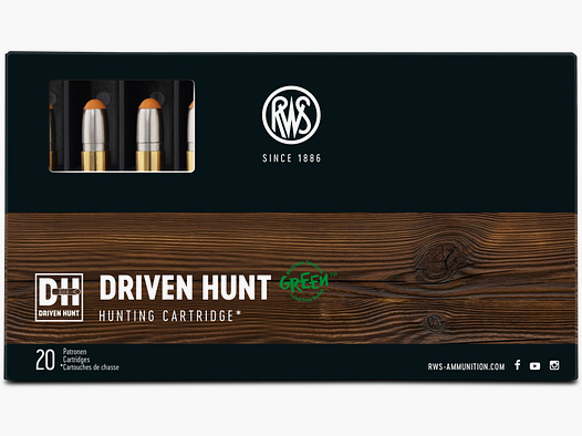RWS .308Win DrivenHunt 10,7g Bleifreie Büchsenpatronen