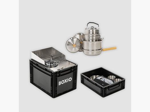 Set de cuisine de camping I BOXIO COOK Max +