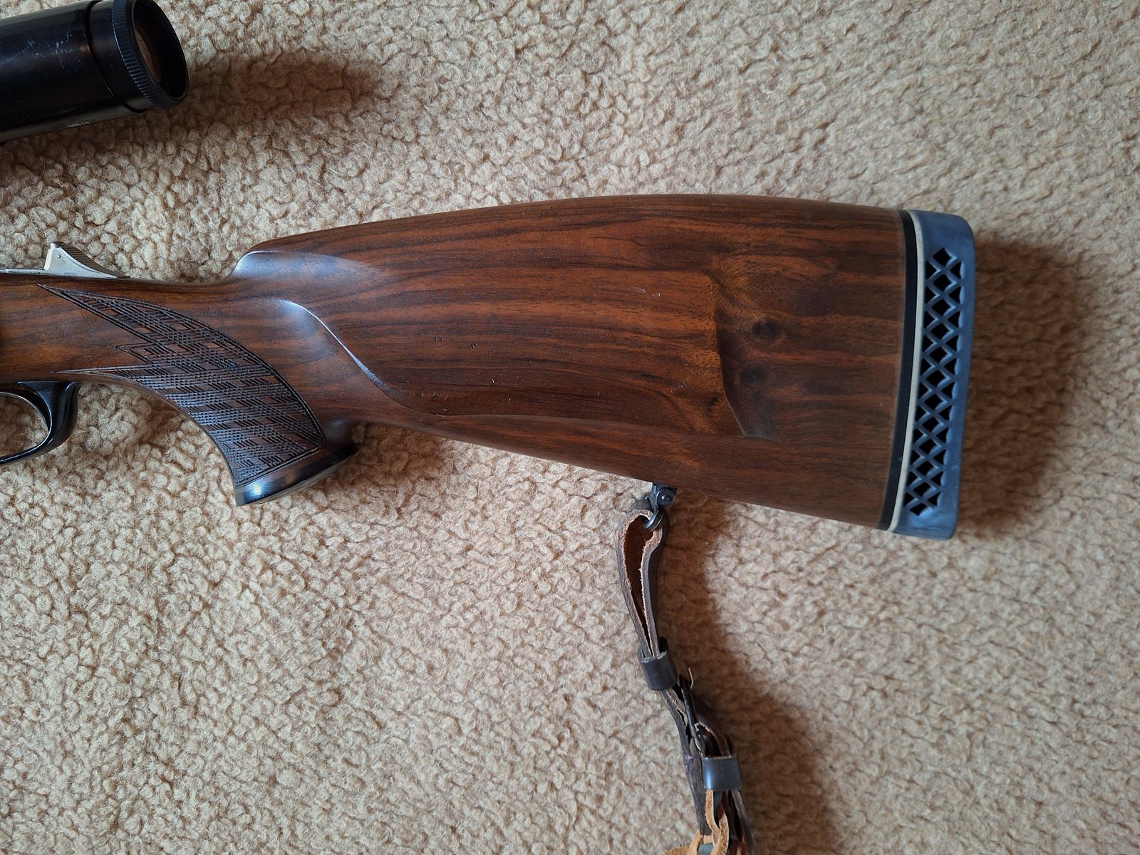 Escopeta combinada de Blaser, modelo BBF 700/88, calibre 12/70 cañón de escopeta, .30-06 cañón de rifle, visor Schmidt & Bender 2,5 - 10x