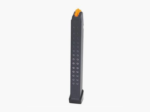 Glock Magazin, 9mm Para, 33 Schuss, Zubringer orange