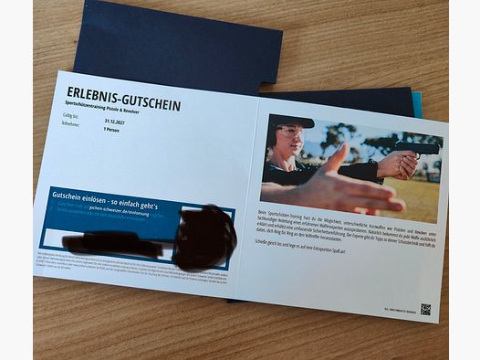 2 x Gutschein Schießstand 