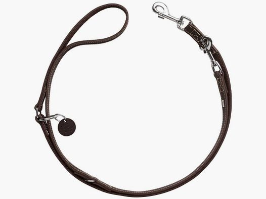 Hunter Adjustable Leash Aalborg Soft Vollrindleather Brown