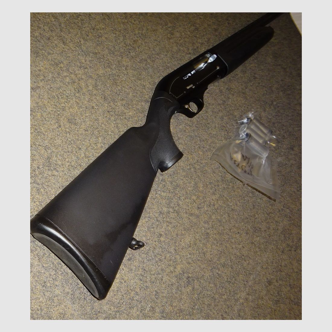 SL shotgun Mercury "Hunting Light" synthetic, Cal.12/76, 69cm barrel, +interchangeable chokes, like new