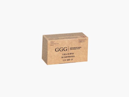 AMUNICJA GGG KAL.5,56X45 mm /223 REM (55 gr)