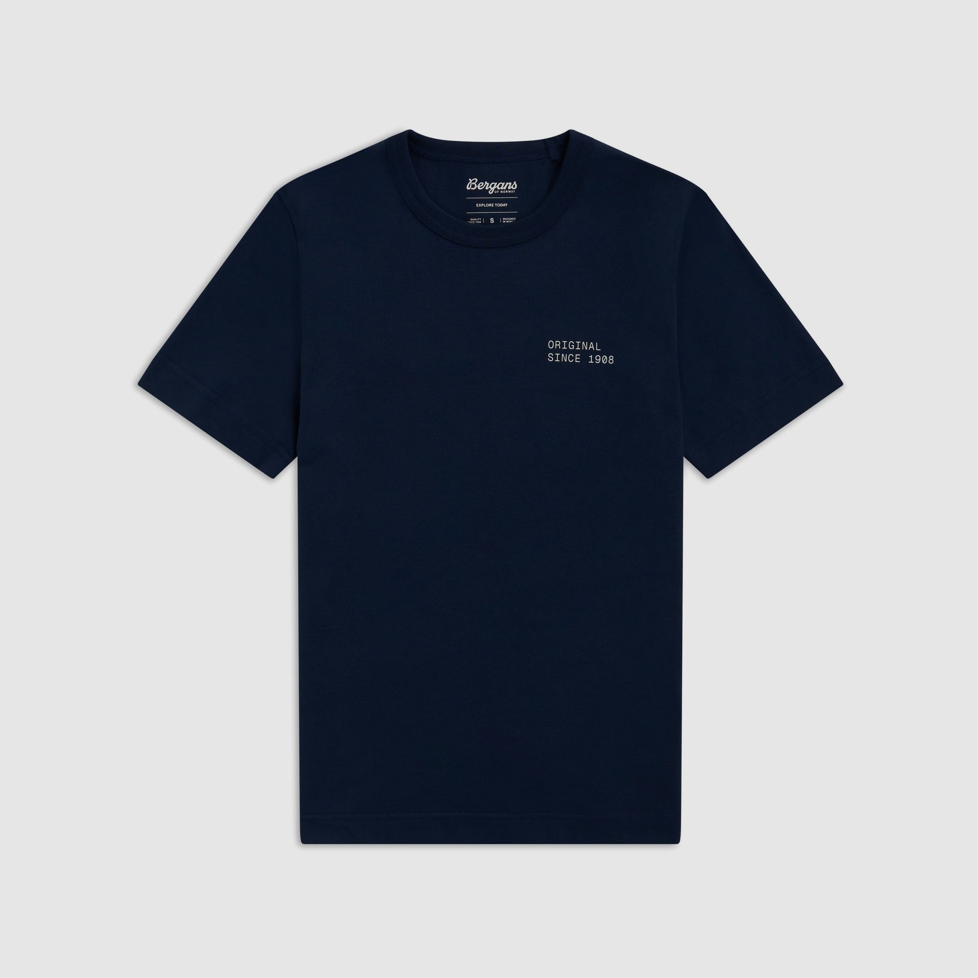Bergans Original Cotton T-Shirt Women Navy Blue XS