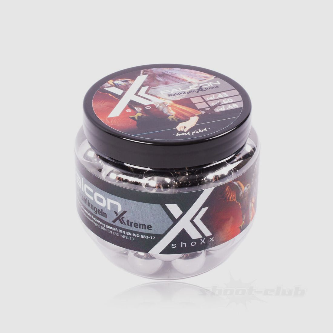 shoXx Falcon steel balls .68 20.0 g / 17 mm / 60 pcs