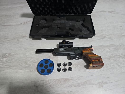 RAR RÖHM TWINMASTER TRAINER - SCHALLDÄMPFER - RED DOT-SPEEDLOADER - 8 MAGAZINE UND KOFFER !!