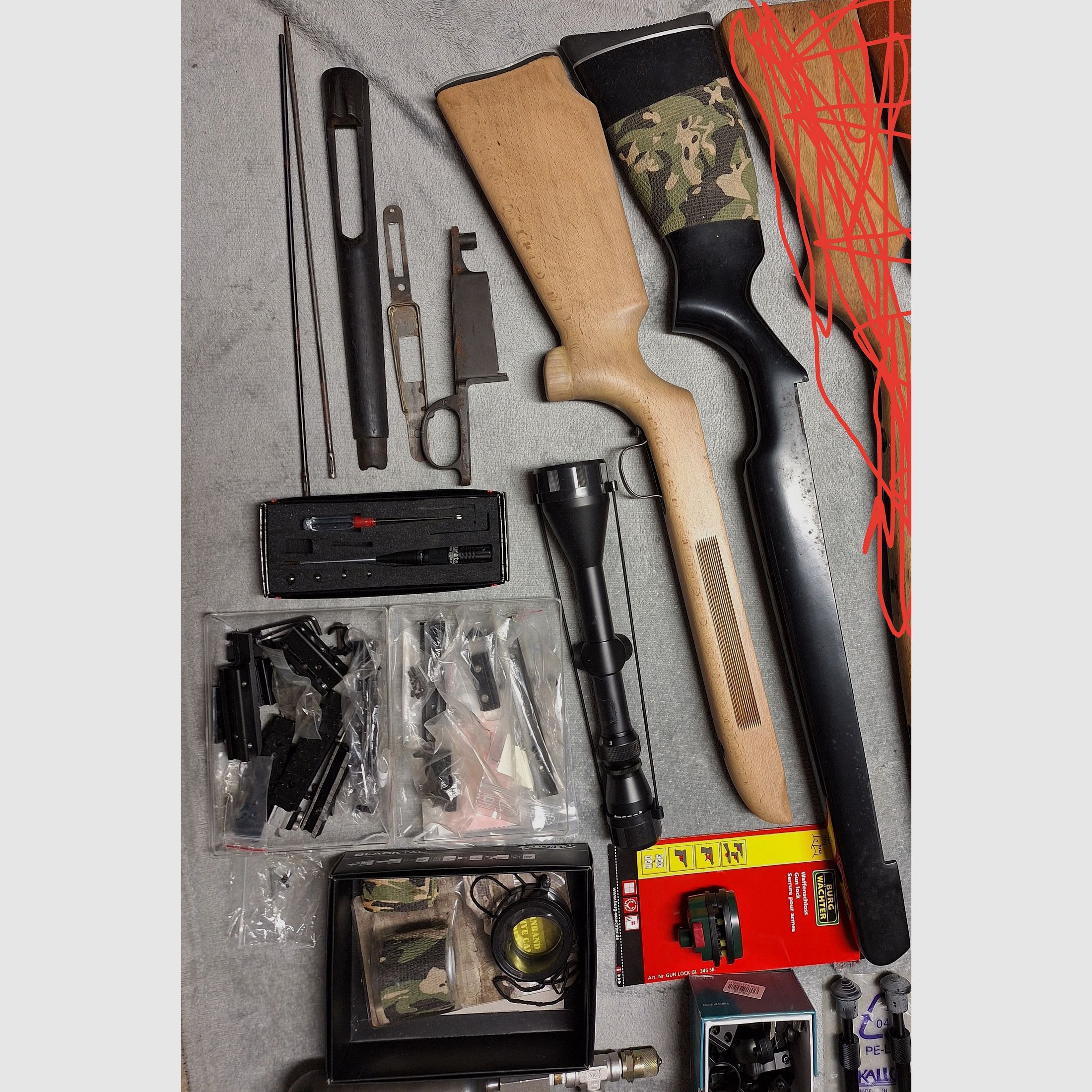 Ersatzteilkonvolut Luftgewehr 