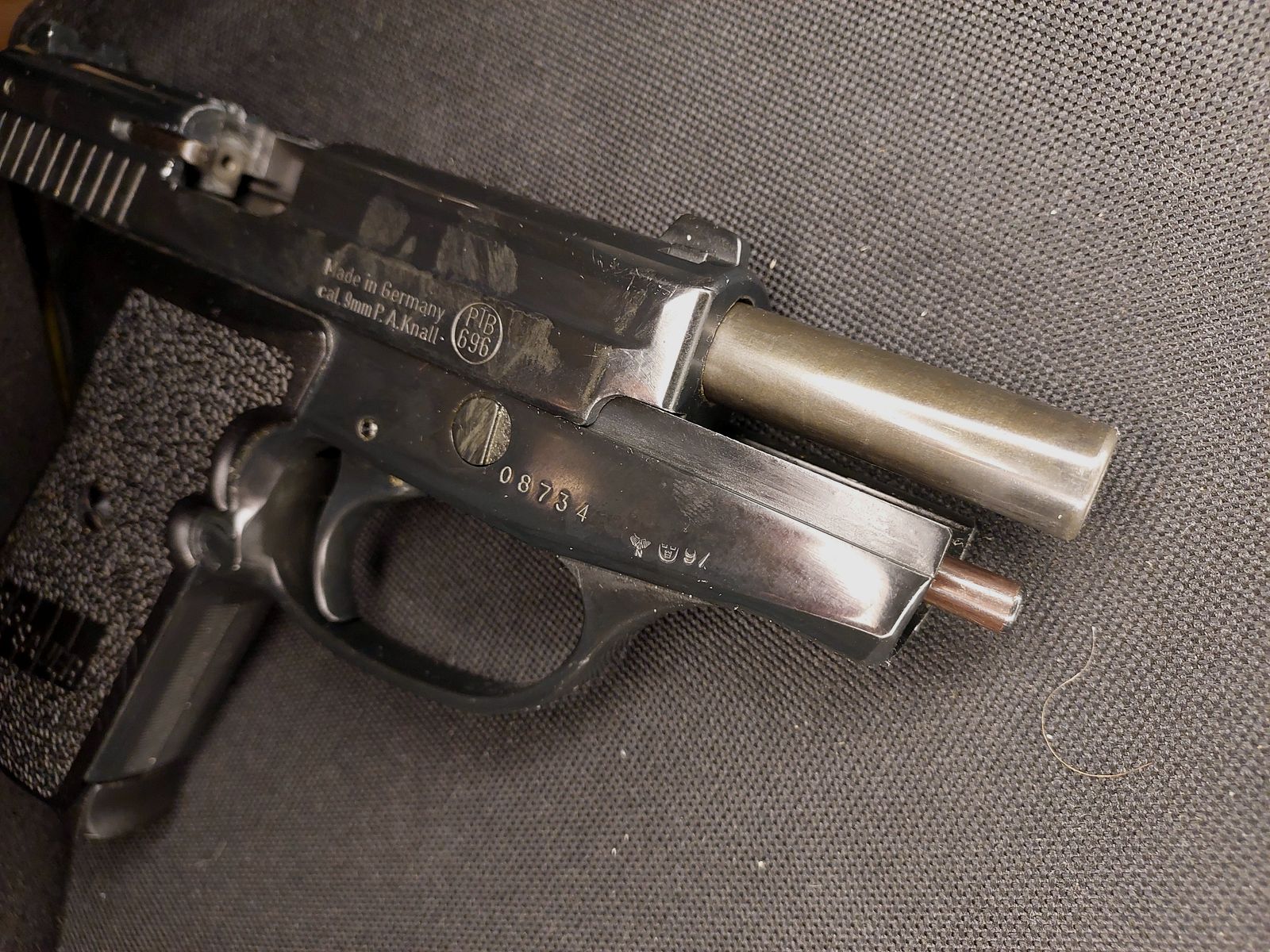 Pistola a salve Sig Sauer P239 nel calibro 9 mm P.A.K. dal set originale SIG "Backup‑Set" (PTB 696)