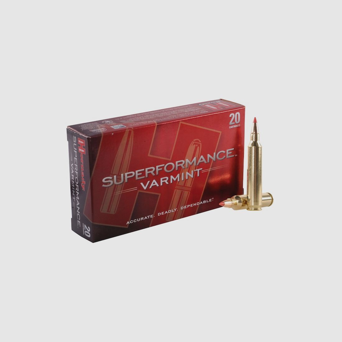 Hornady Superformance Varmint .204 Ruger 40GR V-Max 20 Patronen