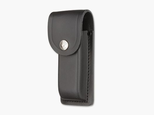 Gro¤es LEDERETUI bis 12cm schwarz Messer-Etui / GÙrteltasche