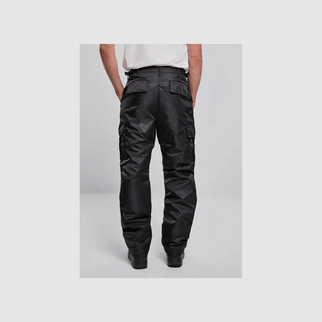 Men's thermal pants Brandit black windproof and water-repellent, image 8 of 13
