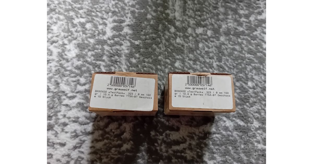 2x15 Barnes TTSX-BT Geschosse im Kaliber 323/8mm /10,4g/160gr. - Gunfinder