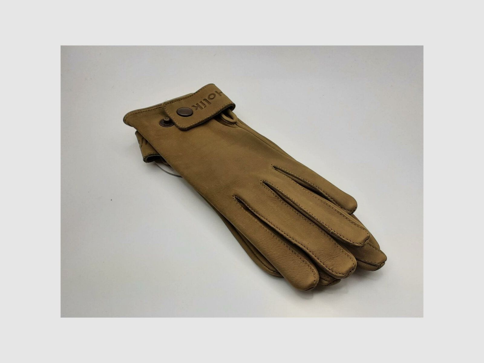 Handschuh Sandy Slit Off Leder oliv