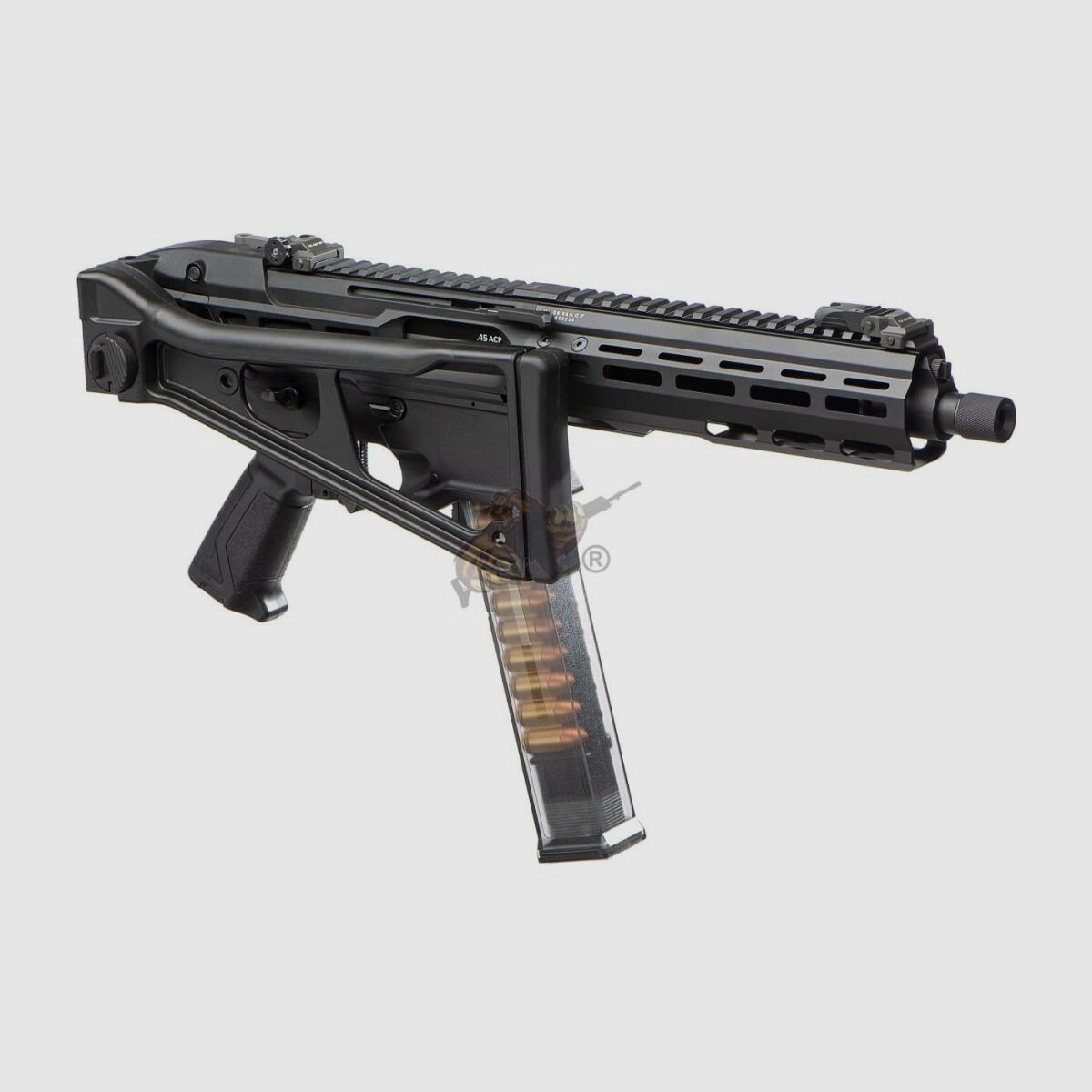 G&G PCC45 G2 with ETU in black Airsoft Free from 18 - S-AEG -F-