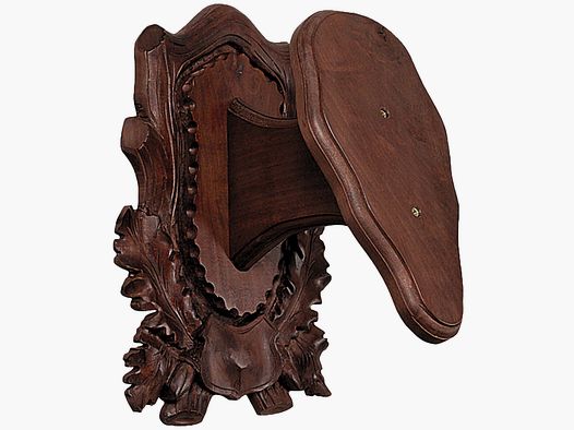 Mouflon shield dark carved