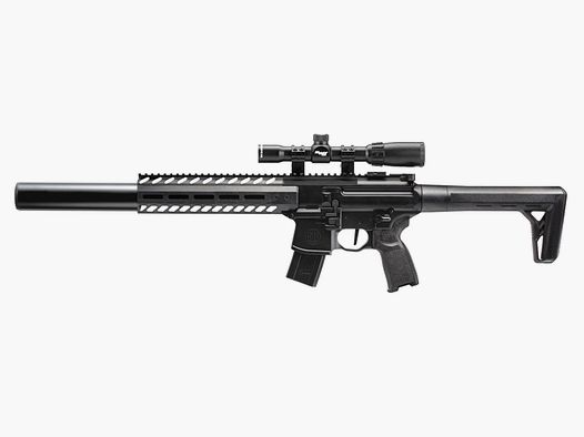 SIG SAUER MCX czarny 4,5mm w tym SIG ZF 1-4x24 - Powietrze Co2 Non BlowBack