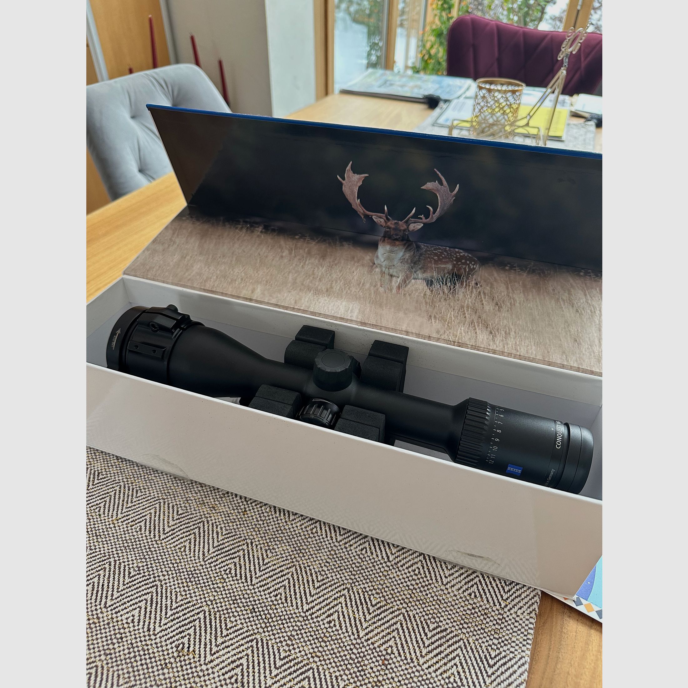 Zeiss Conquest V6 2-12x50 M con guida - come nuovo e ben curato