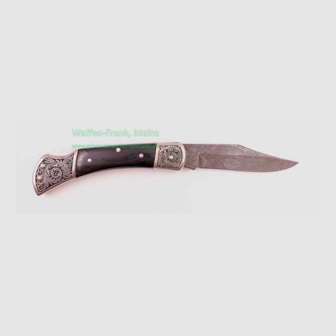 Herbertz Messer Damast Gravur Vintage