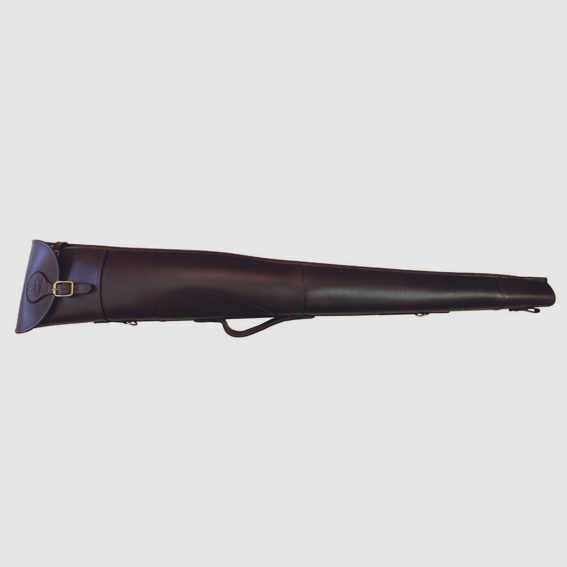 Canard luxury gun case in fine leather – walnut