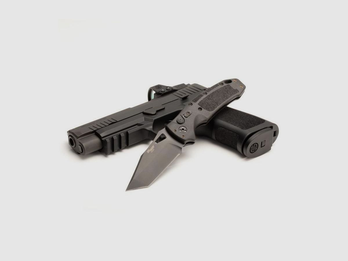 Sig Sauer K320A Nitron 3.5" Tanto automatic knife, image 4 of 8