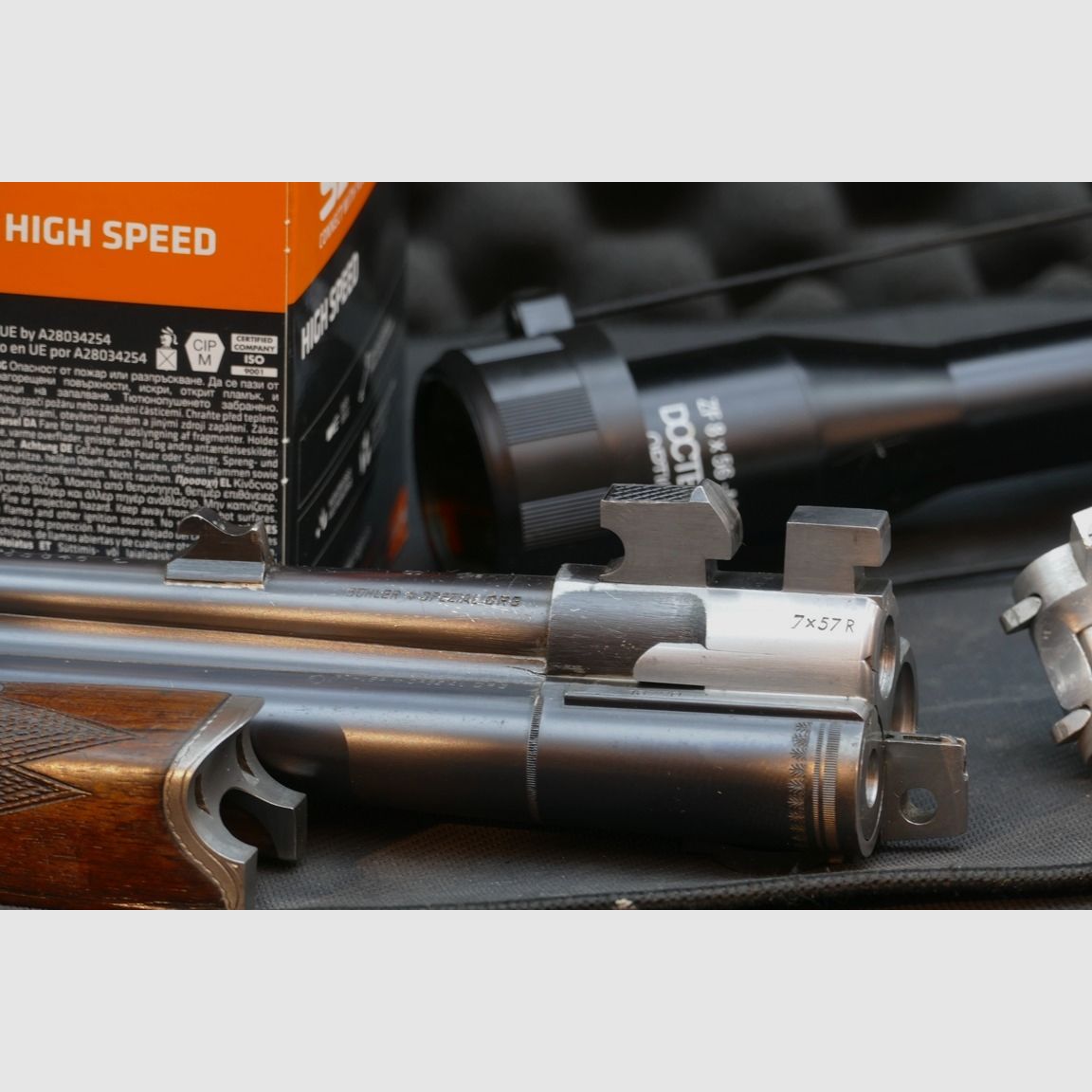 Krieghoff Super Dural Bohrung mit Keppeler Einstecklauf in .22Hornet VVV (7x57R, 16/70 und 16/70)