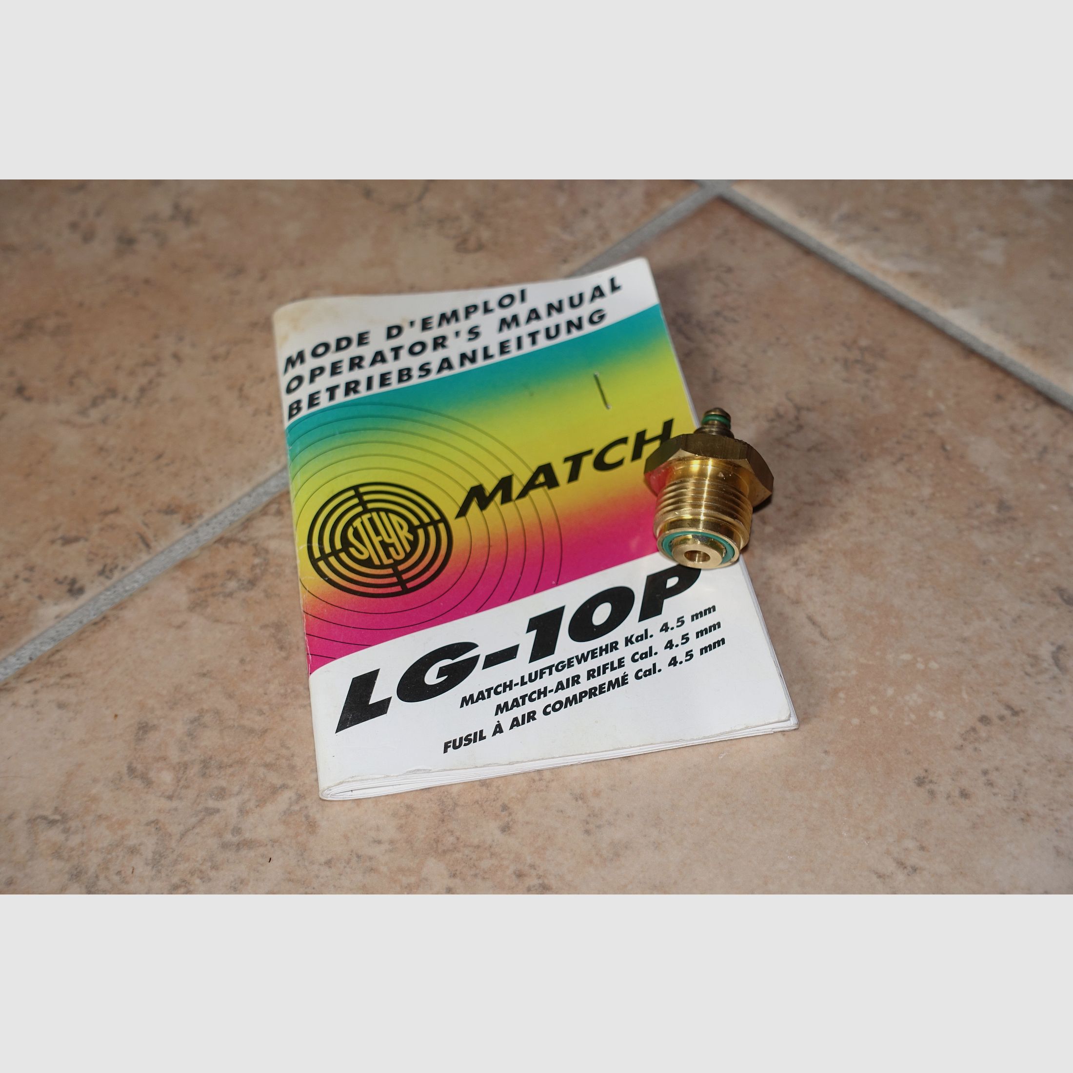 Steyr Match Pressluft LG-10P estabilizador + maletín + diafragma y filtro de color