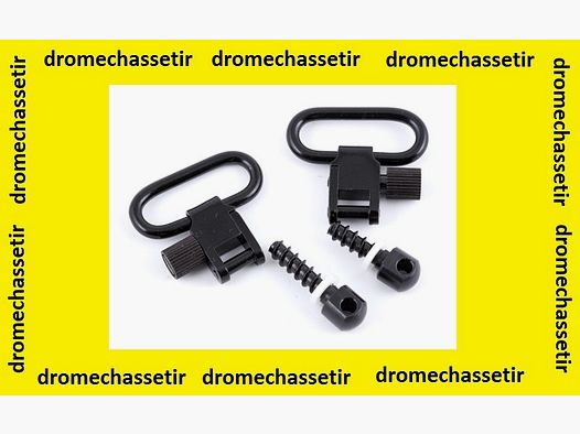 lot de 2 Attaches rapide large pour anneaux de grenadiere avec vis