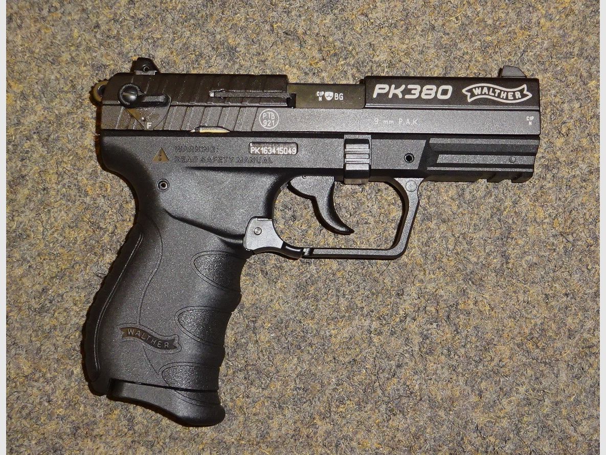 Gaspistool WALTHER "PK380" 9mmP.A.K. - Gloednieuw (Signaalpistool)