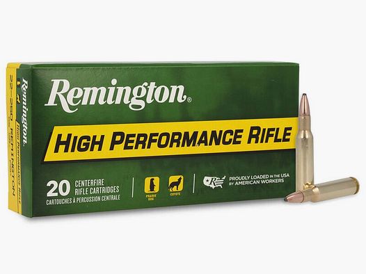 Remington High Performance .222 Rem. 50GR PSP 20 cartouches
