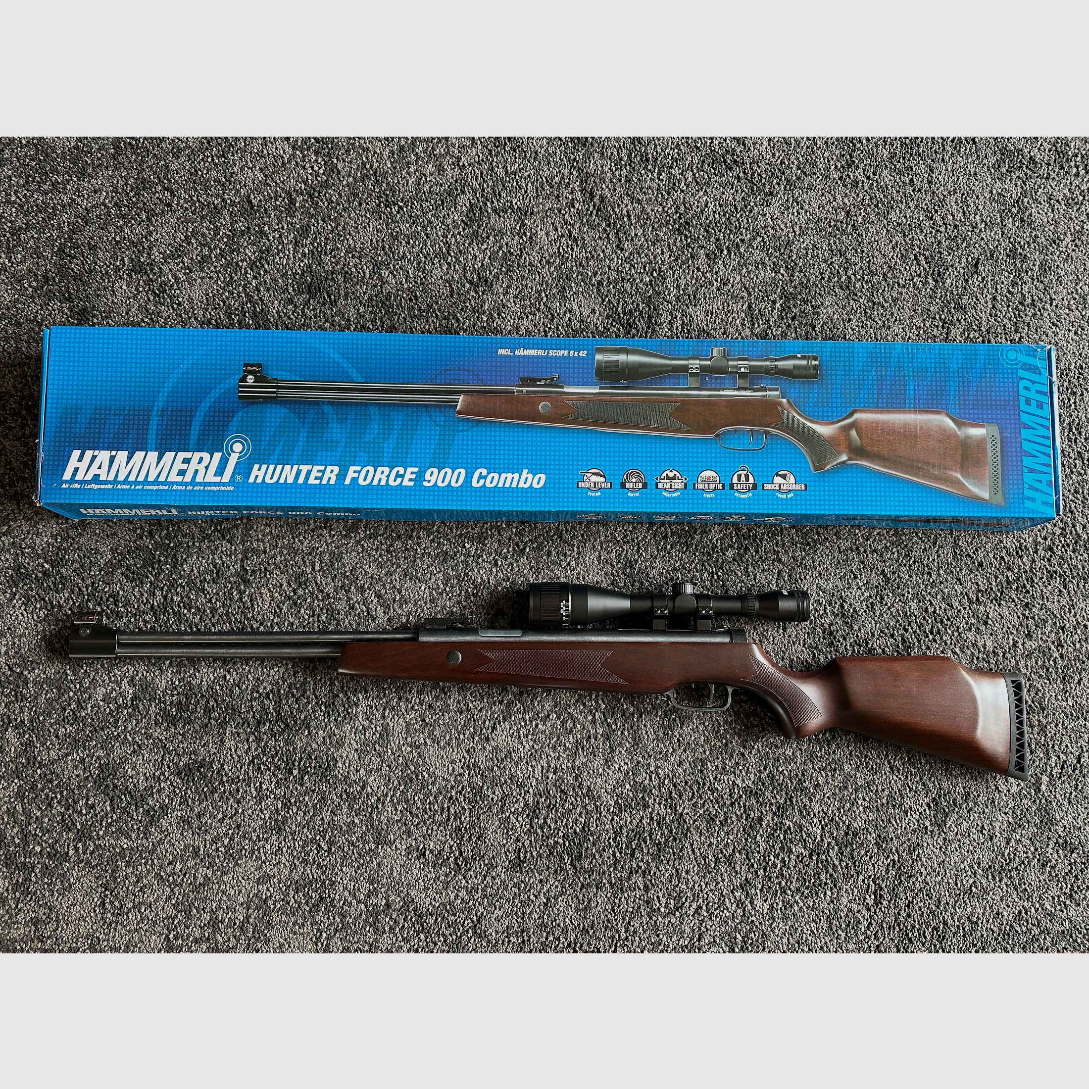 Luftgewehr (HÄMMERLI Hunter Force 900 Combo, inkl. Zielfernrohr 6x42)