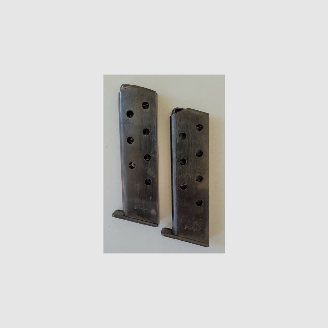 2 Walther PP Magazine - nur Walther Schleife - 7,65mm - evtl. Zellah Mehlis Fertigung?