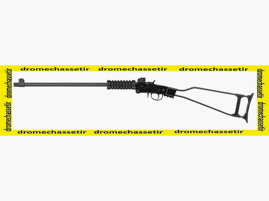 Fucile pieghevole Little Badger, cal. 22lr, rail picatinny, calcio scheletrico e filettatura