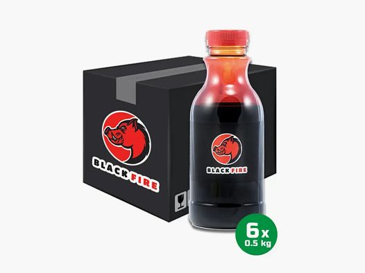 Lot de 6 bouteilles de goudron Black Fire pour sanglier 0,5 kg