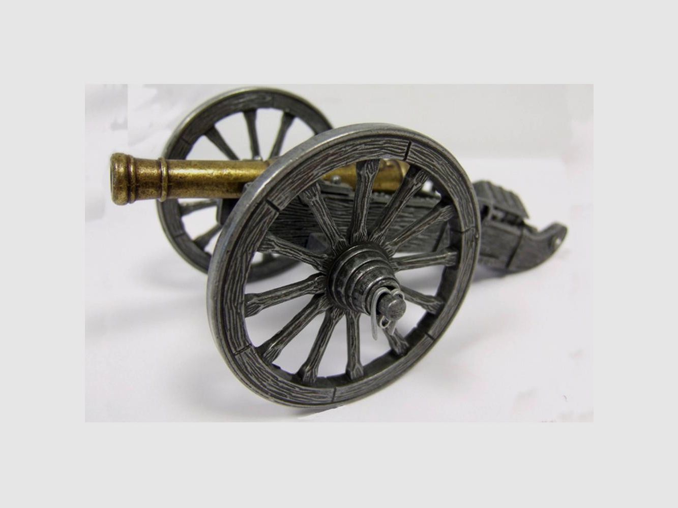 Decoratieve Replica Napoleon Kanon Gribeauval 1806 Denix - 17 cm - Metaalafwerking - Historisch Verzamelobject, afbeelding 2 van 5