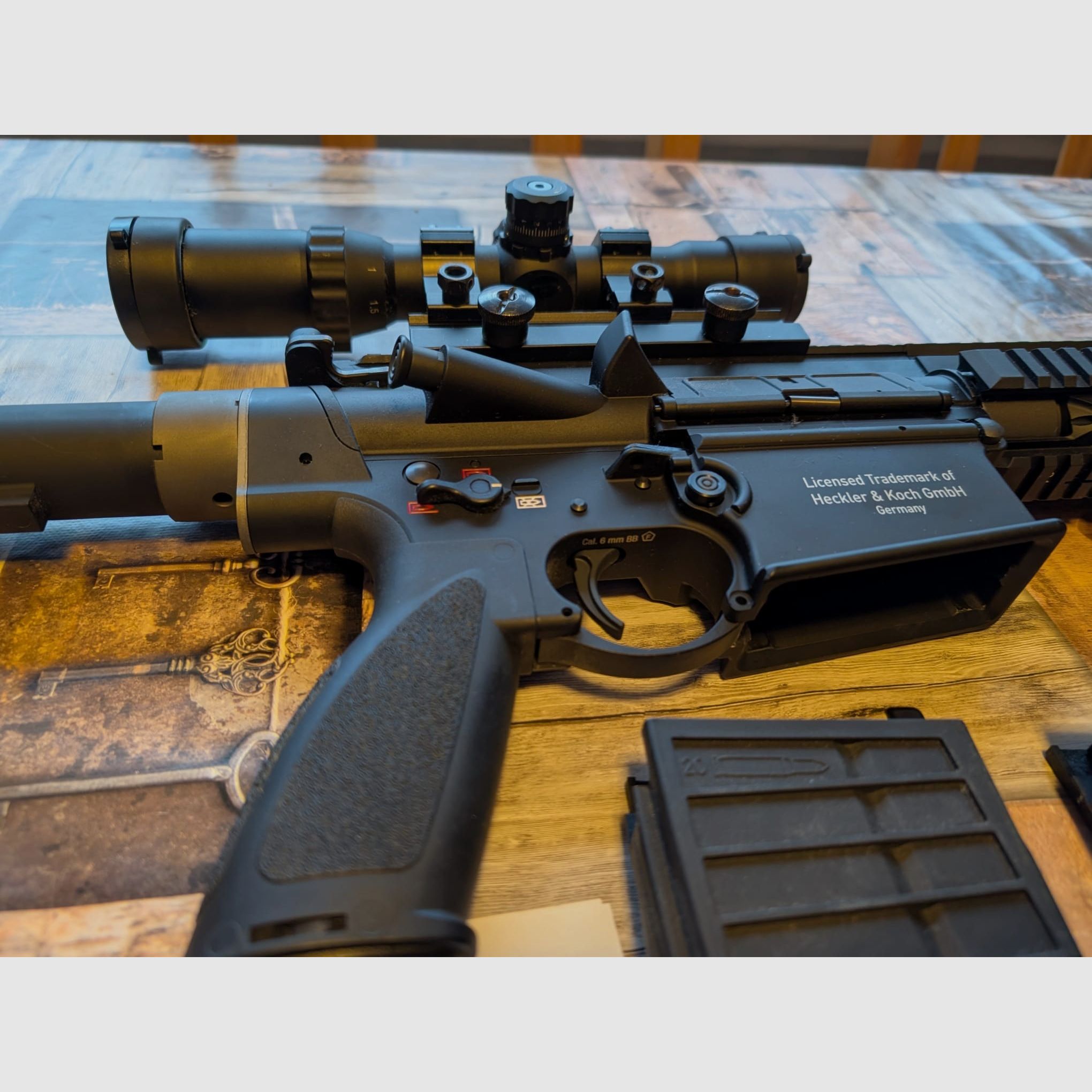 KWA Heckler & Koch HK417 A2 Vollmetall GBB 6mm BB schwarz