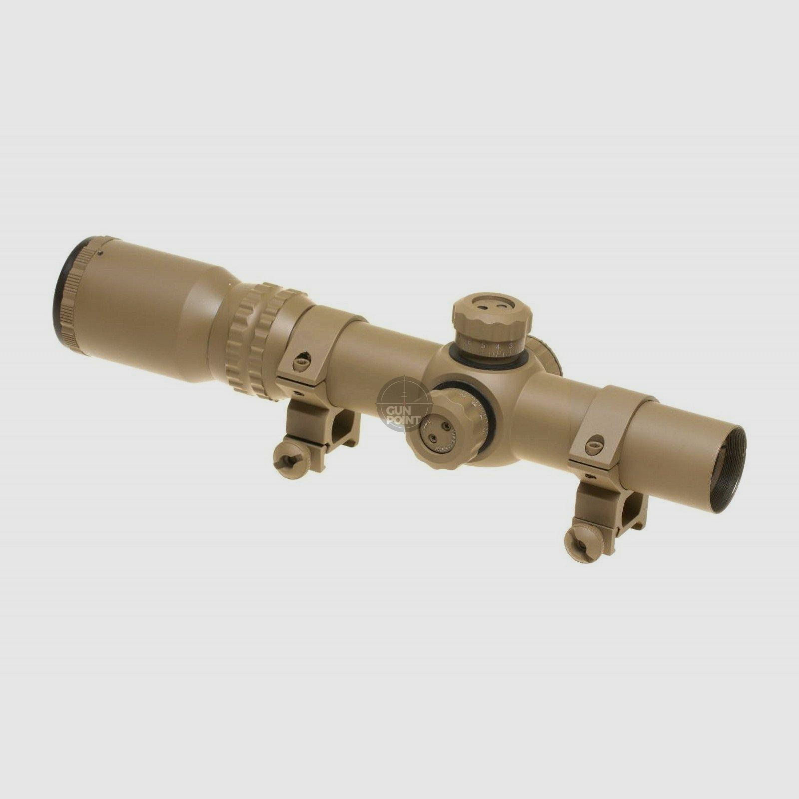 Aim-O 1-4x24 SE Tactical Scope-Desert