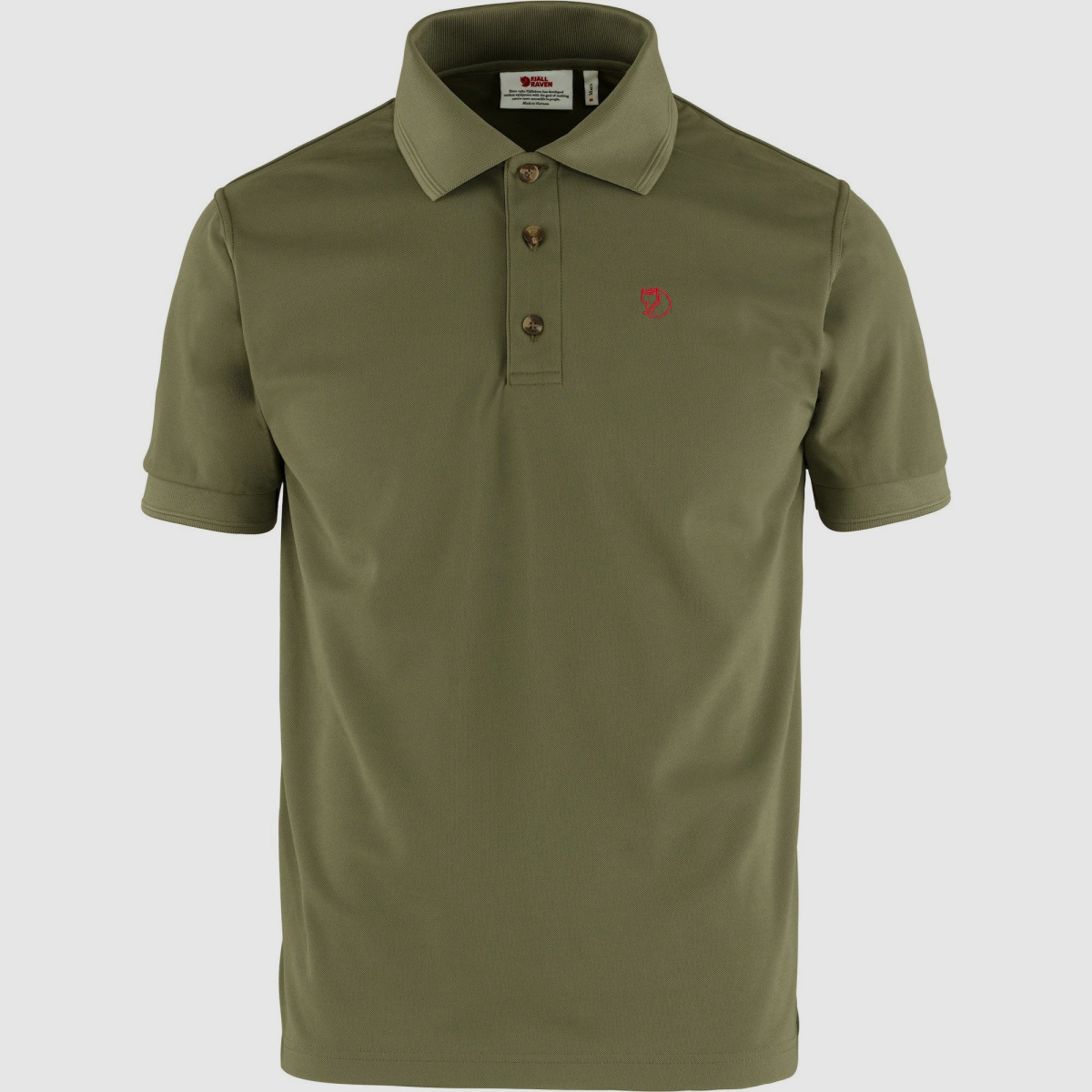 FJÄLLRÄVEN Crowley Pique Shirt M Light Olive